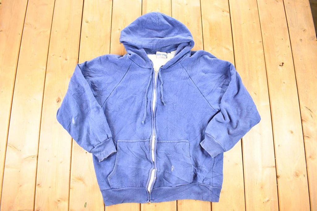 Vintage 1990s Kodiak Pass Zip Up Lined Hoodie Sweatshirt Women's L / Made In USA / 90s Souvenir Crewneck / Vintage Souvenir Crewneck