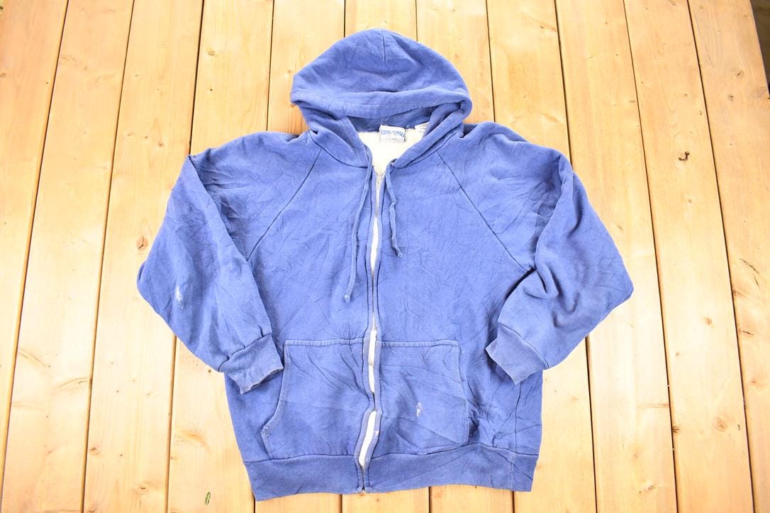 Vintage 1990s Kodiak Pass Zip Up Lined Hoodie Sweatshirt Women's L / Made In USA / 90s Souvenir Crewneck / Vintage Souvenir Crewneck