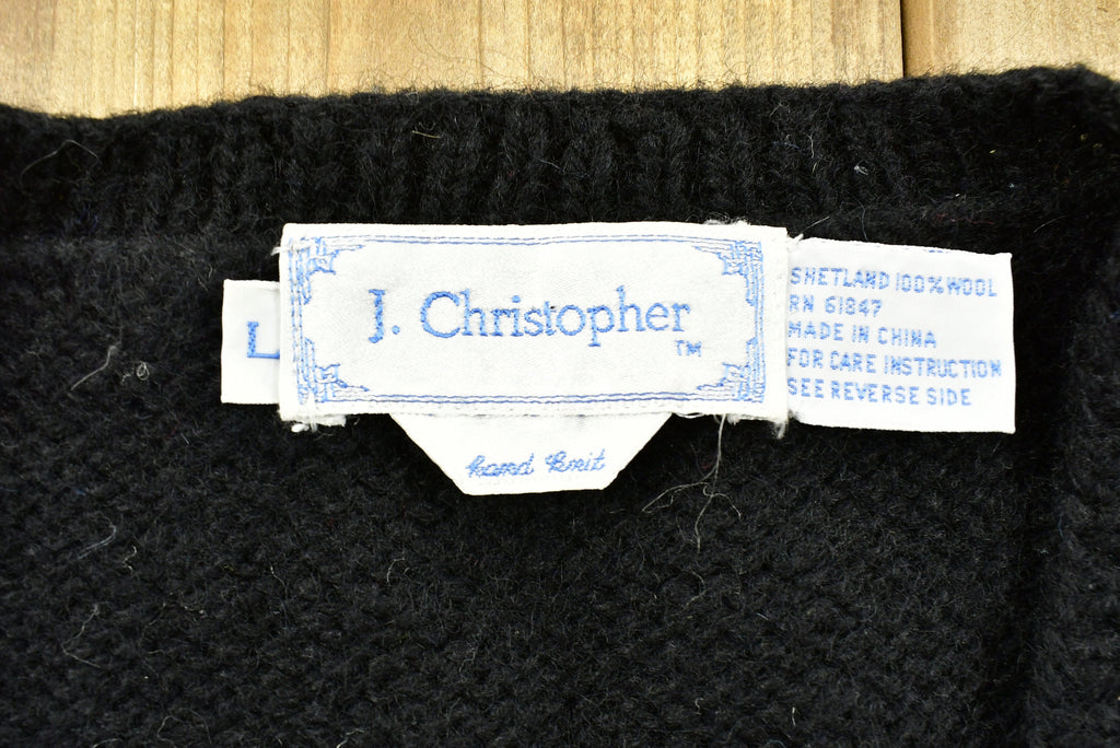 Vintage 90's J. Christopher 100% Wool Knitted Sweater Vest