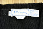 Vintage 90's J. Christopher 100% Wool Knitted Sweater Vest