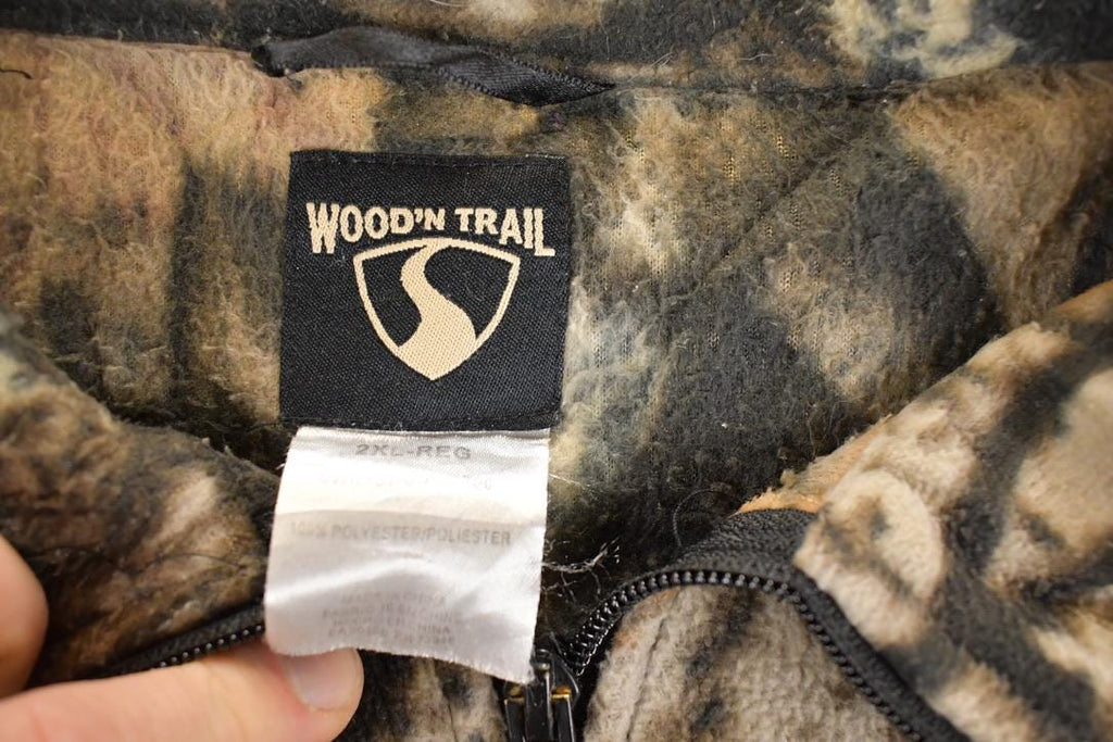 Vintage 1990s Wood'n Trail AOP Realtree Fleece Outdoorsman Sweater Mens XL