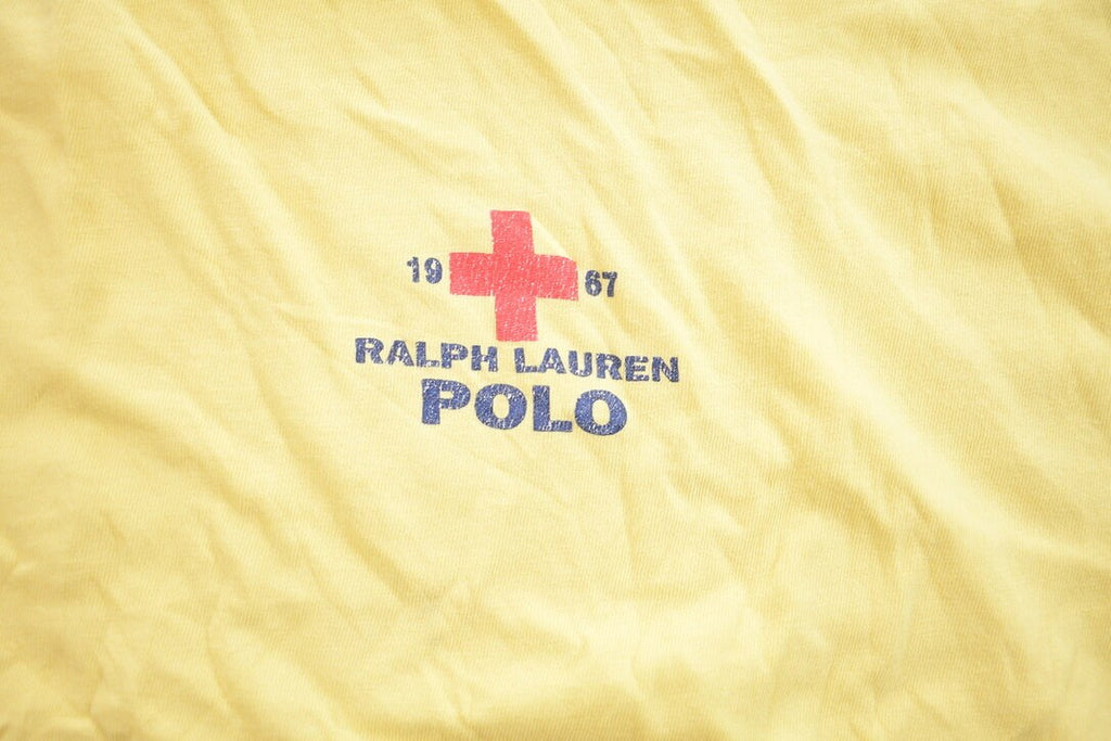 Vintage 1990s Ralph Lauren Polo Red Cross Graphic T-Shirt