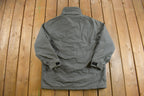Vintage 1990s Woolrich Cargo Pocket Grey Winter Puffer Jacket