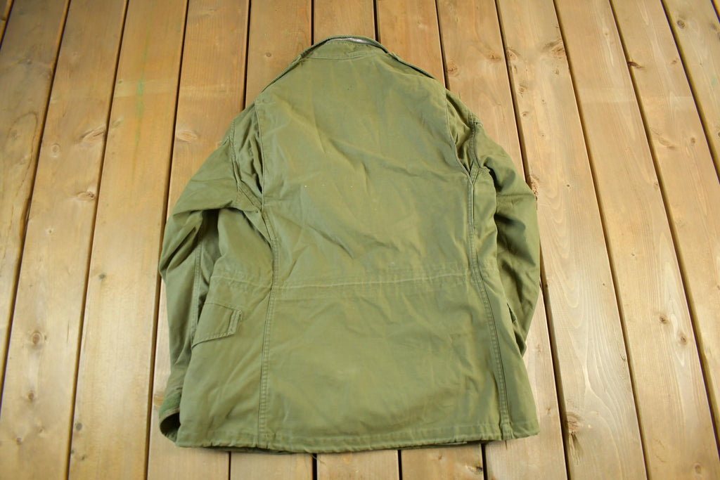 Vintage 1960s 1970s Military Field Coat Men's Small