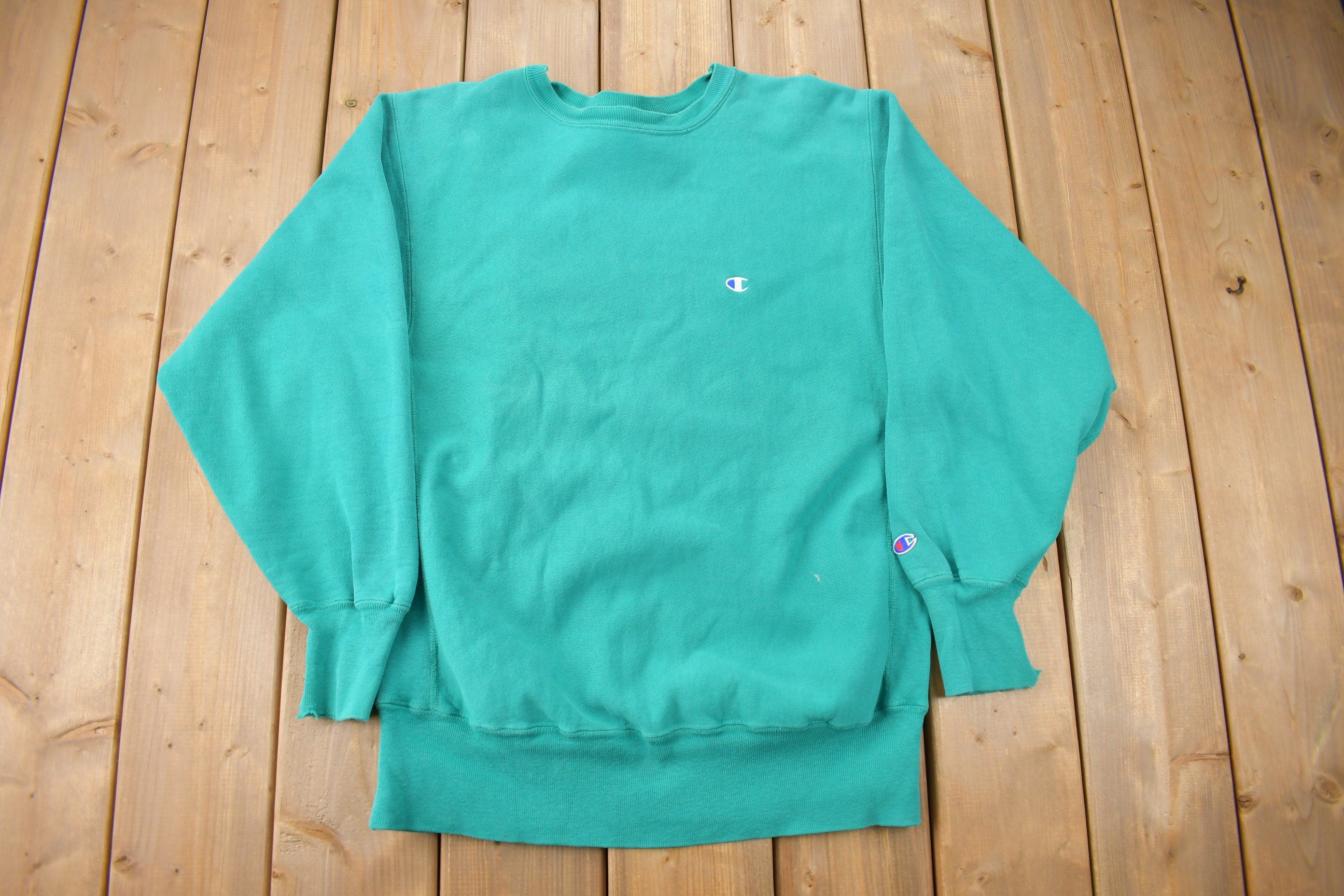 Vintage 1990s Champion Reverse Weave Small Logo Crewneck Sweatshirt