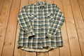 Vintage 1990s Plaid Flannel Button Up Shirt