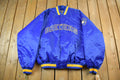 Vintage 2000s Milwaukee Brewers Cooperstown MLB Baseball Embroidered Snap Button Satin Bomber Jacket Mens 3XL