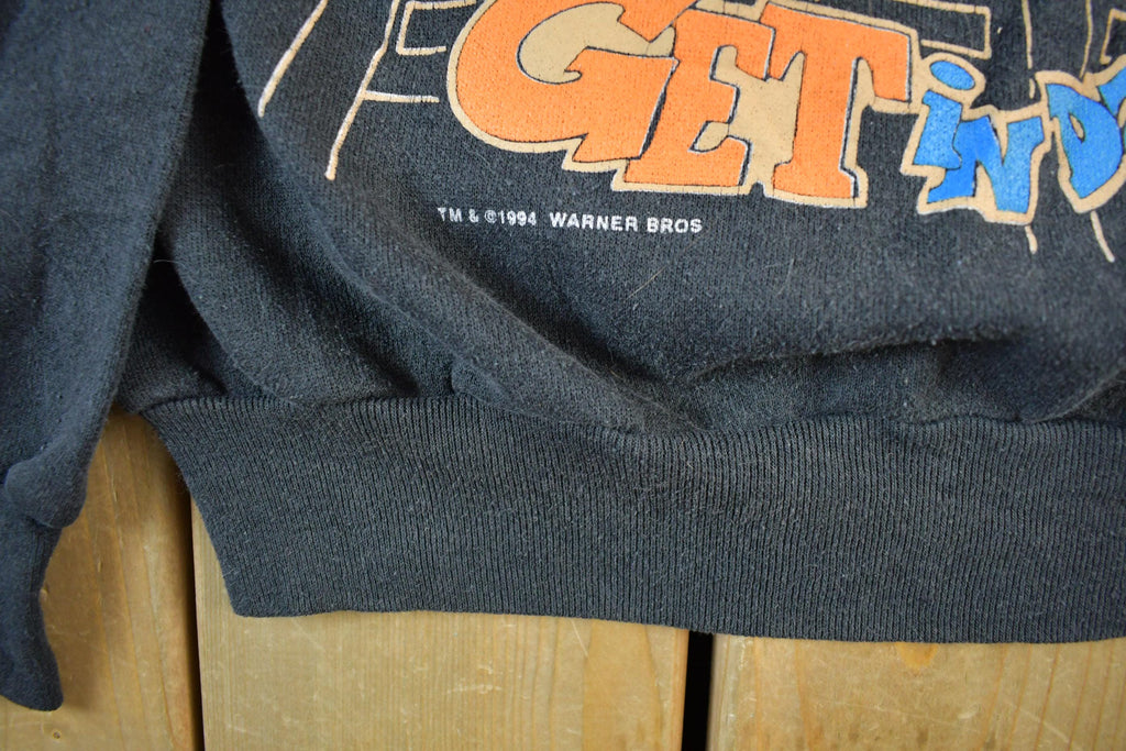 Vintage 1990s Looney Tunes Basketball Crewneck Sweatshirt Men's L