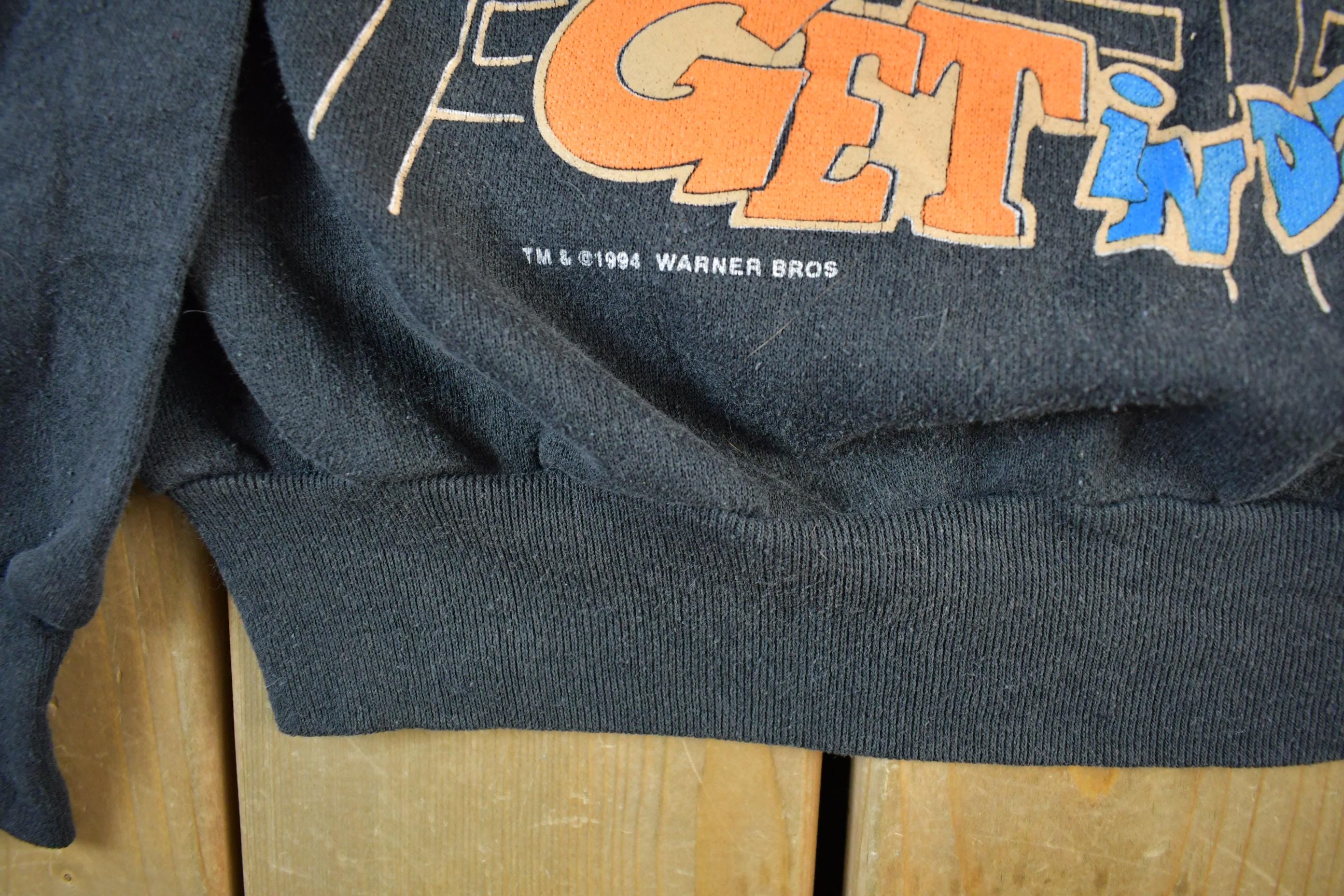 Vintage 1990s Looney Tunes Basketball Crewneck Sweatshirt Men's L