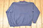 Vintage 1990s Up North Minnesota Embroidered Wolfpack Double Collar Crewneck Sweatshirt Mens L