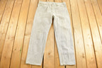 Vintage 1970s Levi's White Tab Jeans Size 36 x 28