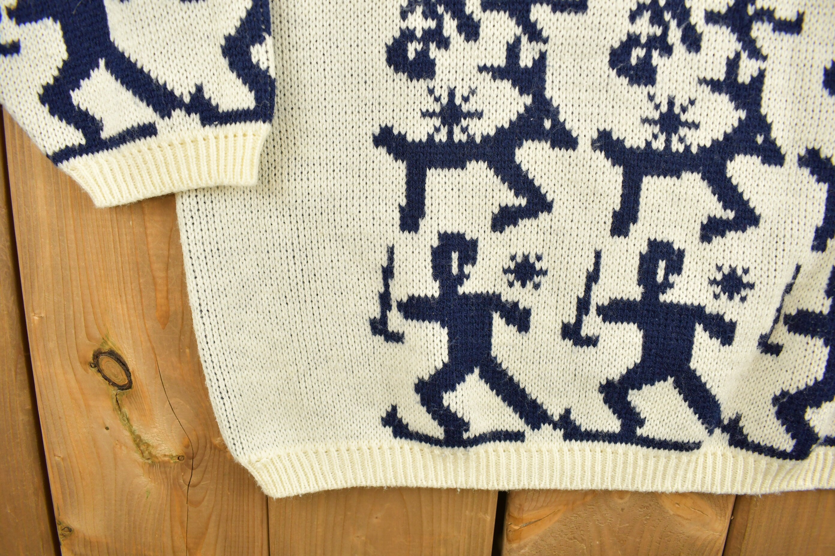 Vintage 1990s Lara Ferrante Knitted Mock Neck Sweater
