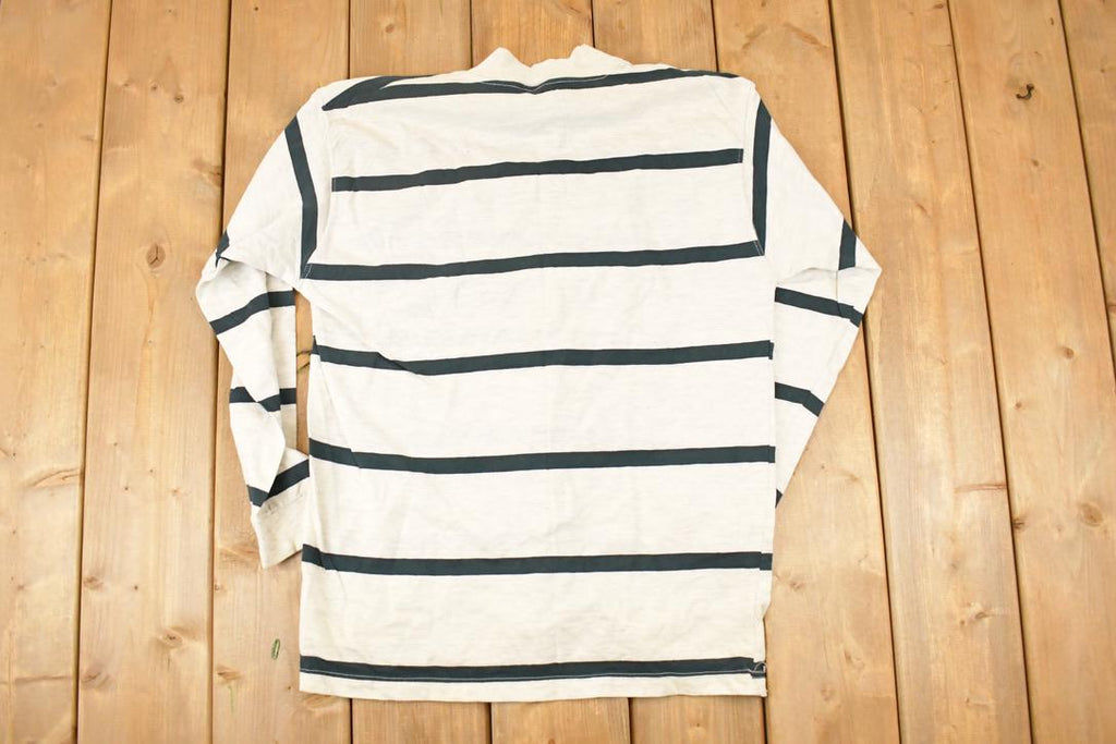 Vintage 1990s Calvin Klein Striped Crewneck Shirt Women's L