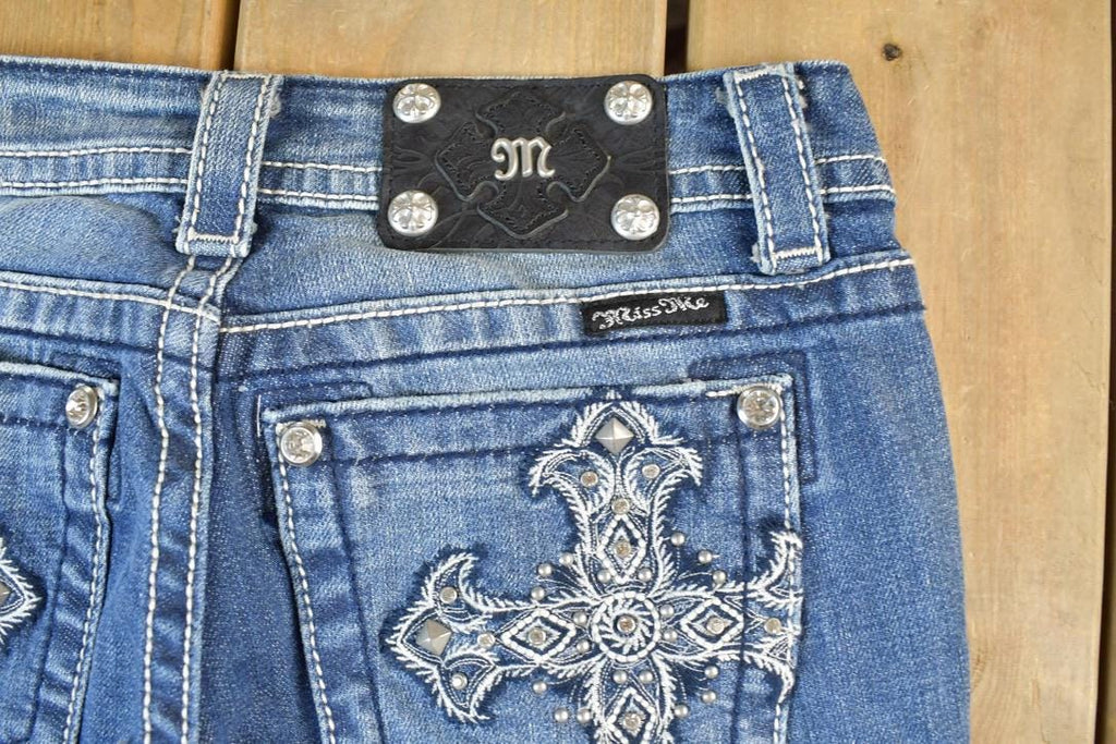 Vintage Y2K Miss Me Bedazzled Low Rise Jeans Size 26x31