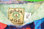 Vintage 1990s Baja Joe Tye Dye Knit Hoodie Sweater Mens L