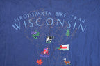 Vintage 1990s Wisconsin Bike Trail Souvenir T-Shirt