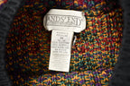 Vintage 1990s Lands End Floral Pattern Knitted Sweater