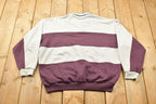 Vintage 1990s Claybrooke Sport Quarter Button Striped Shirt