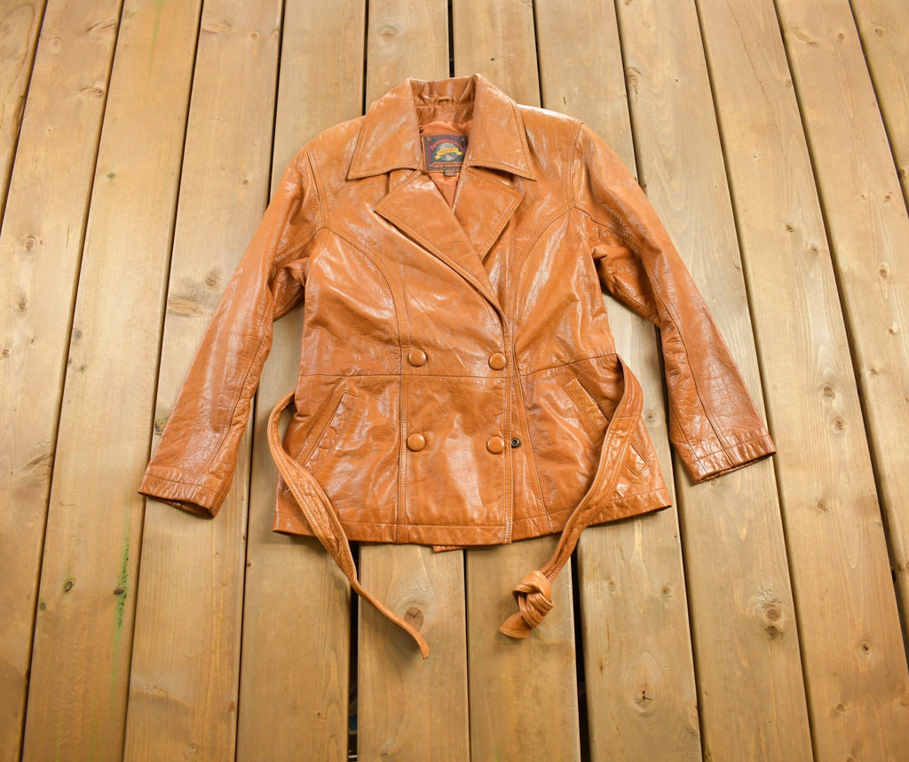 Vintage 1980s Adventure Bound Leather Jacket