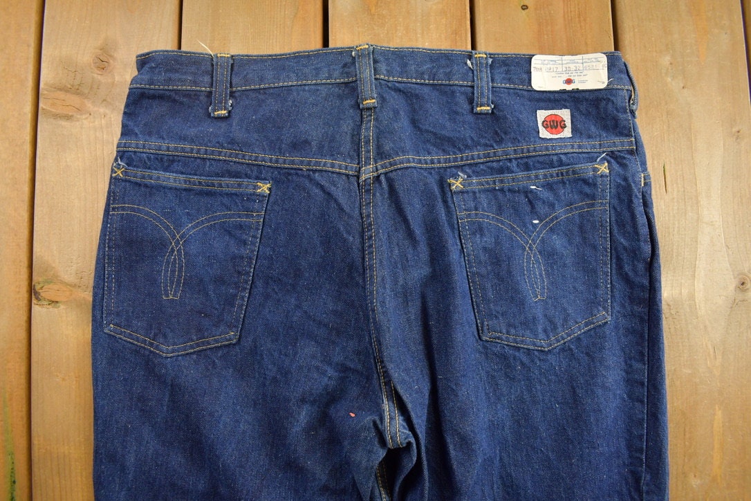 Vintage 1970s GWG Western Style Flare Jeans Size 37 x 32.5