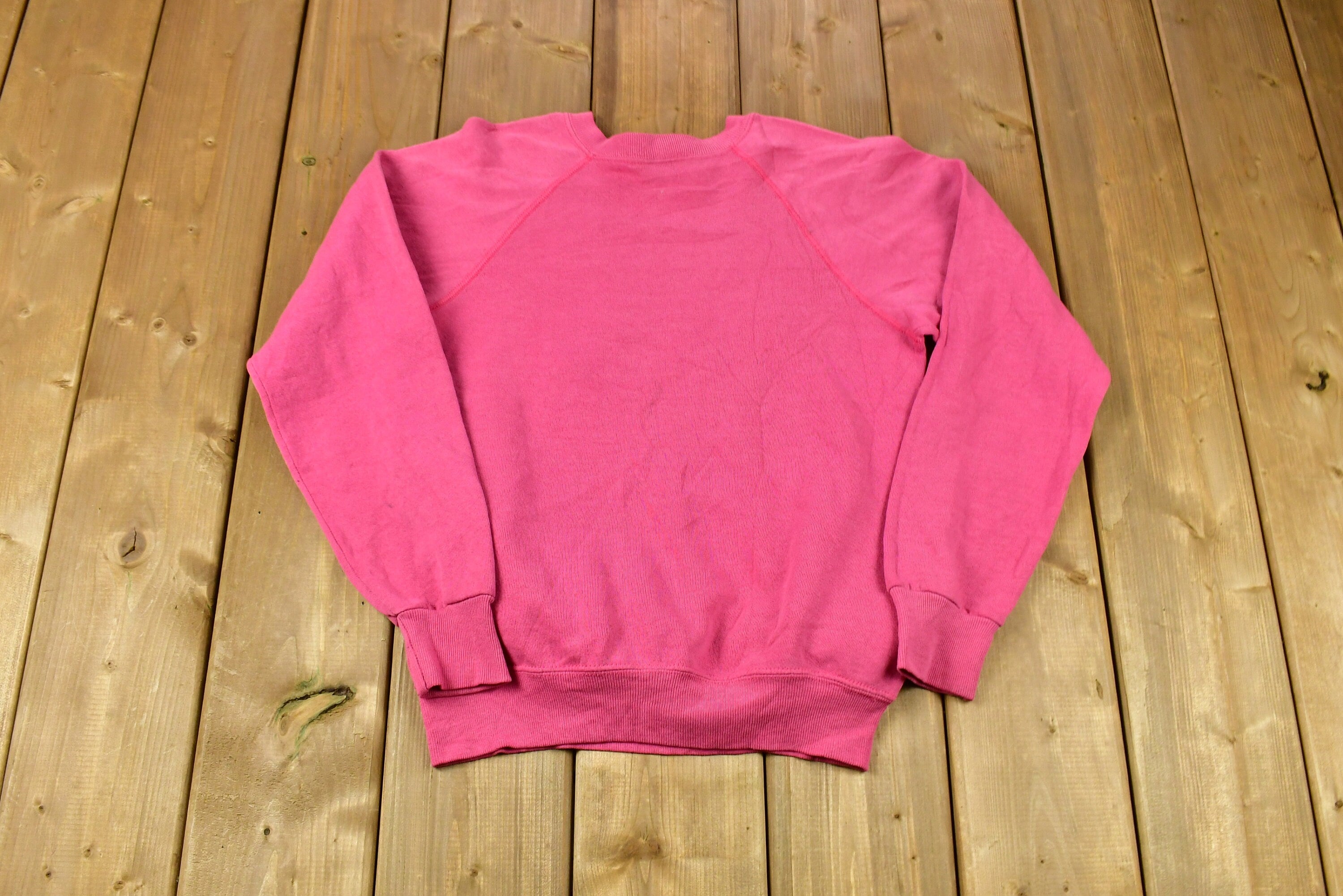 Vintage 1980s Rocking Horse Graphic Cute Raglan Crewneck