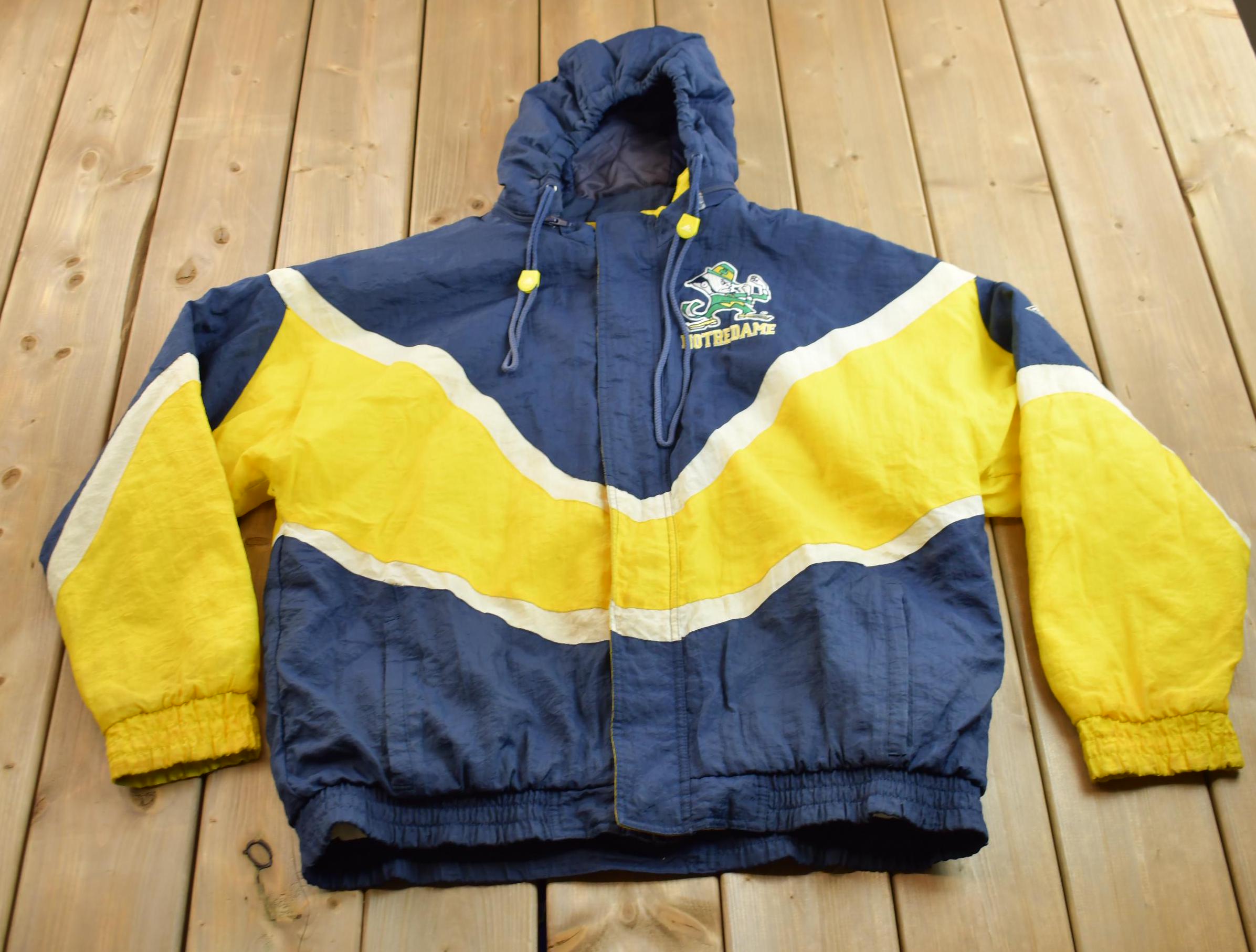 Vintage 1990s Apex One University of Notre Dame Fighting Irish Collegiate Puffer Jacket