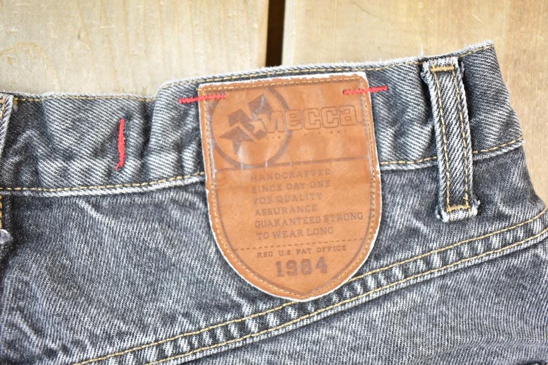Vintage 1990s Mecca Hip Hop Denim Jeans Size 30 x 30