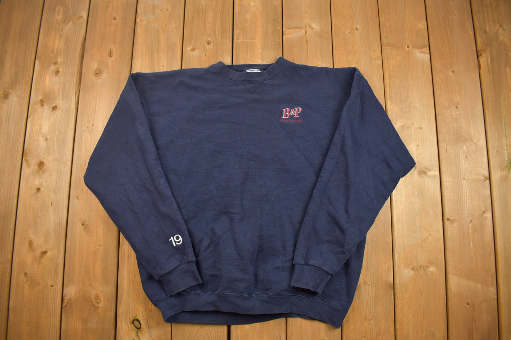 Vintage 1990s B&P Maintenance Crewneck Sweatshirt