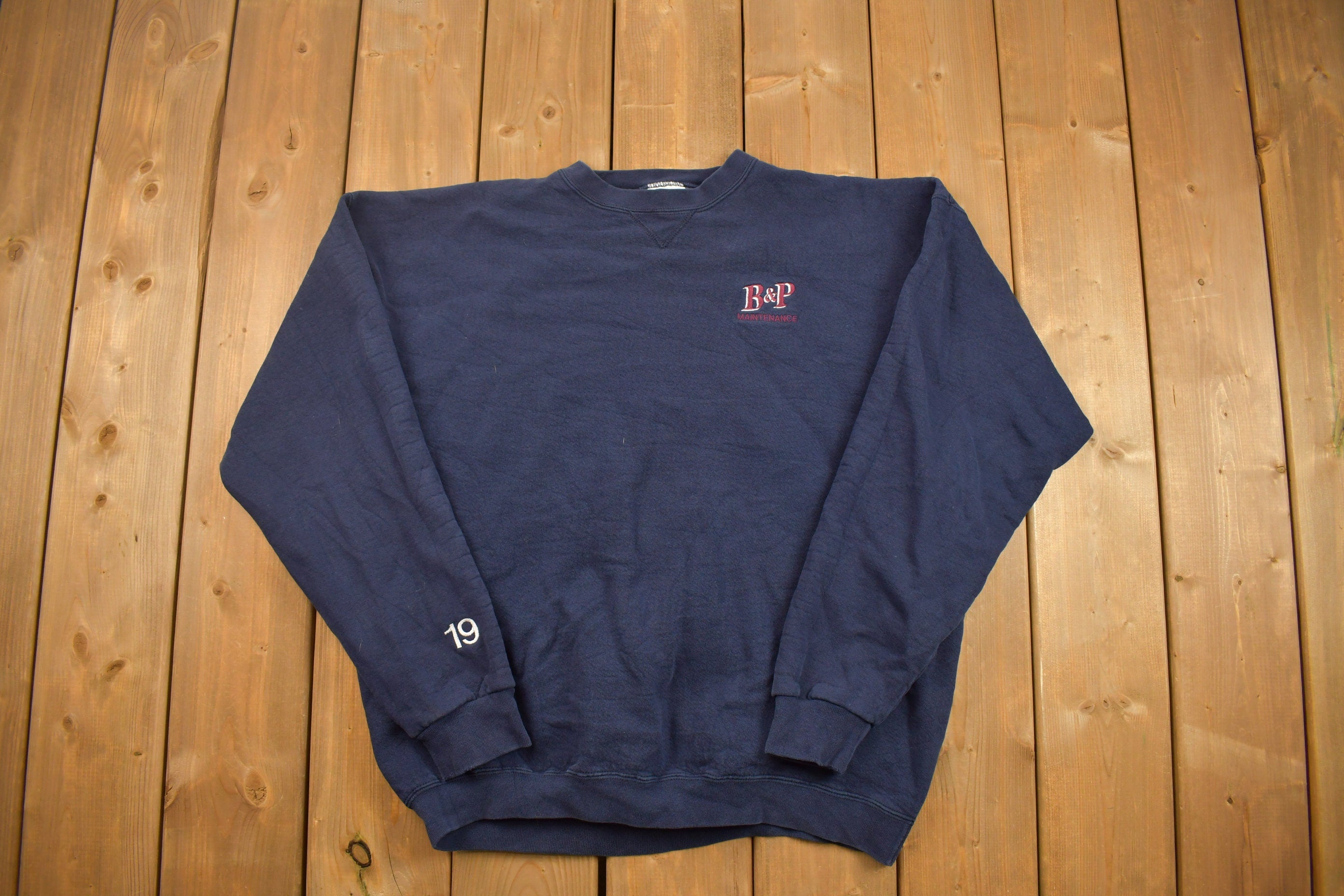 Vintage 1990s B&P Maintenance Crewneck Sweatshirt