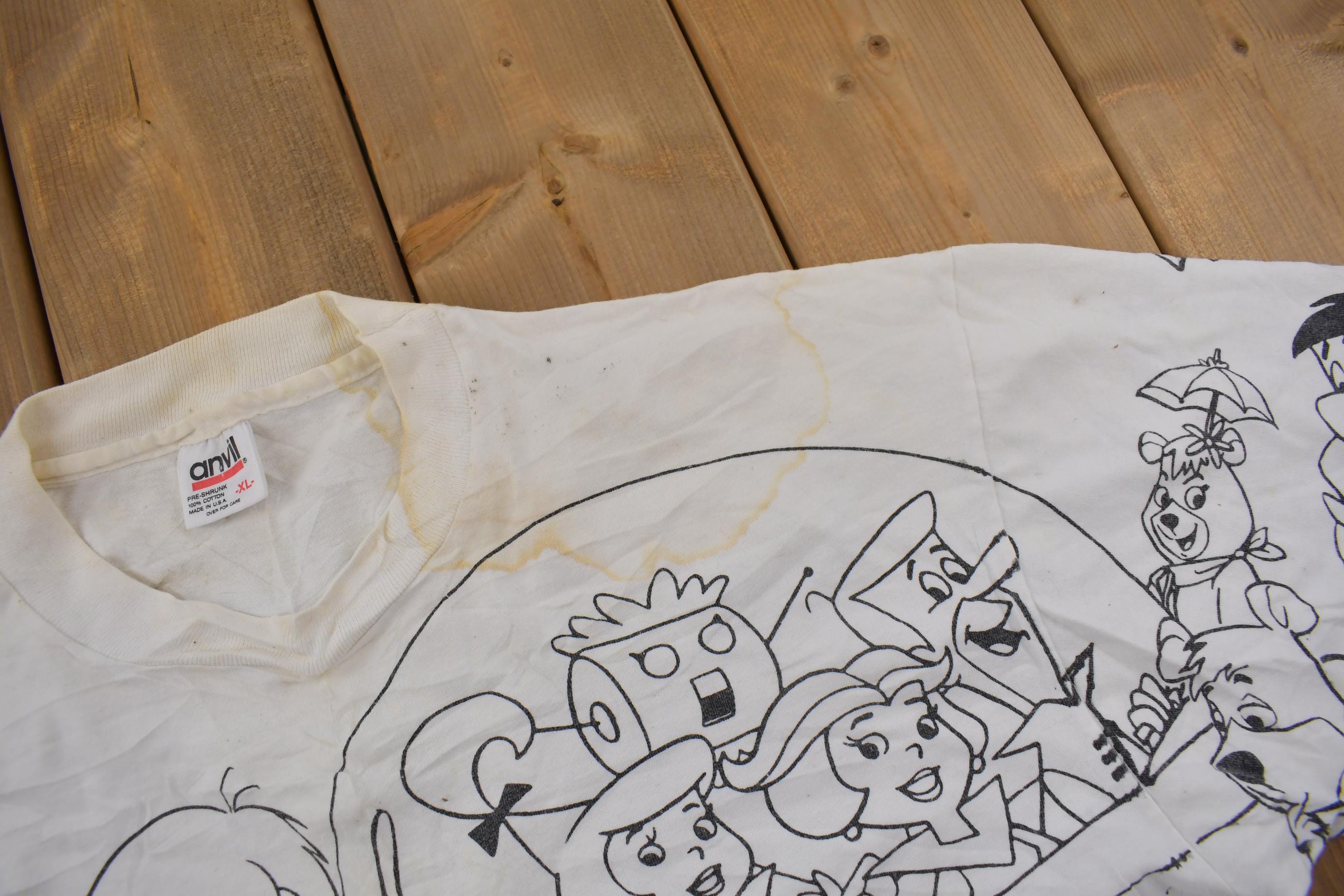 Vintage 1990s Universal Studios All Over Print Graphic T-Shirt