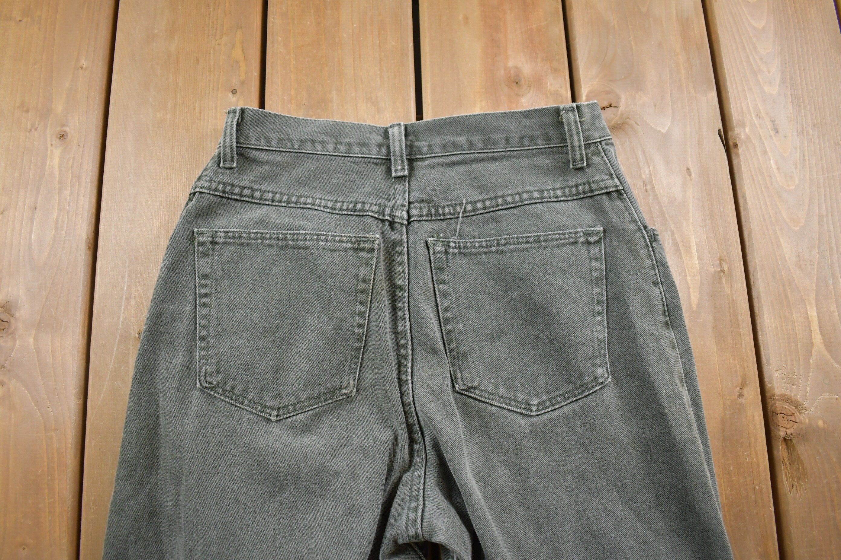 Vintage 1990's Wrangler Women's Grey Jeans 26 x 31