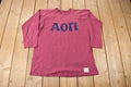 Vintage 1960s AON Embroidered Fraternity Football Jersey Shirt Size L Made In USA