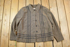 Vintage 1990s Kathy Lee Woman Knit Button Up Dinner Jacket