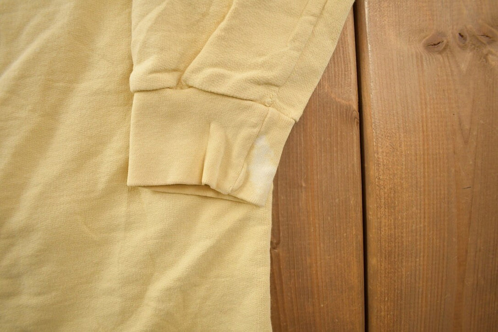 Vintage 1990s SDIE Blank Yellow Polo Sweatshirt