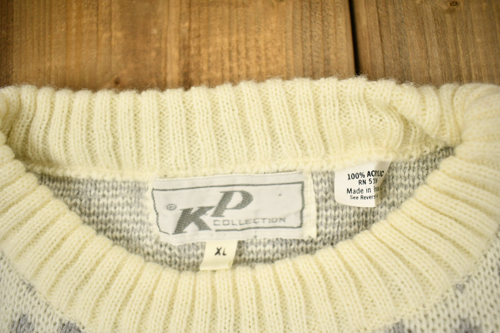 Vintage 1990s Winter Theme Knitted Crewneck Sweater