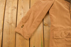 Vintage 1990s Fur Collar Leather Overcoat