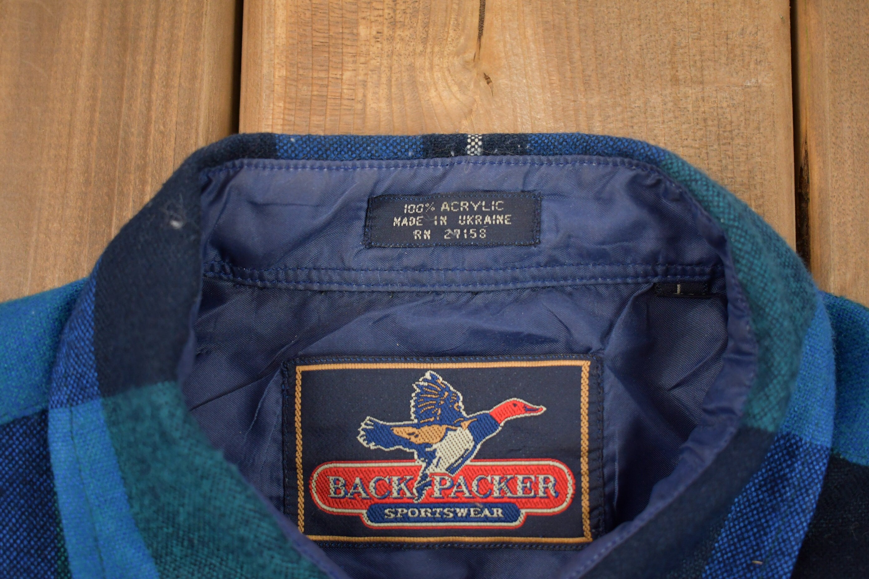 Vintage 90's Back Packer Button Up Shirt