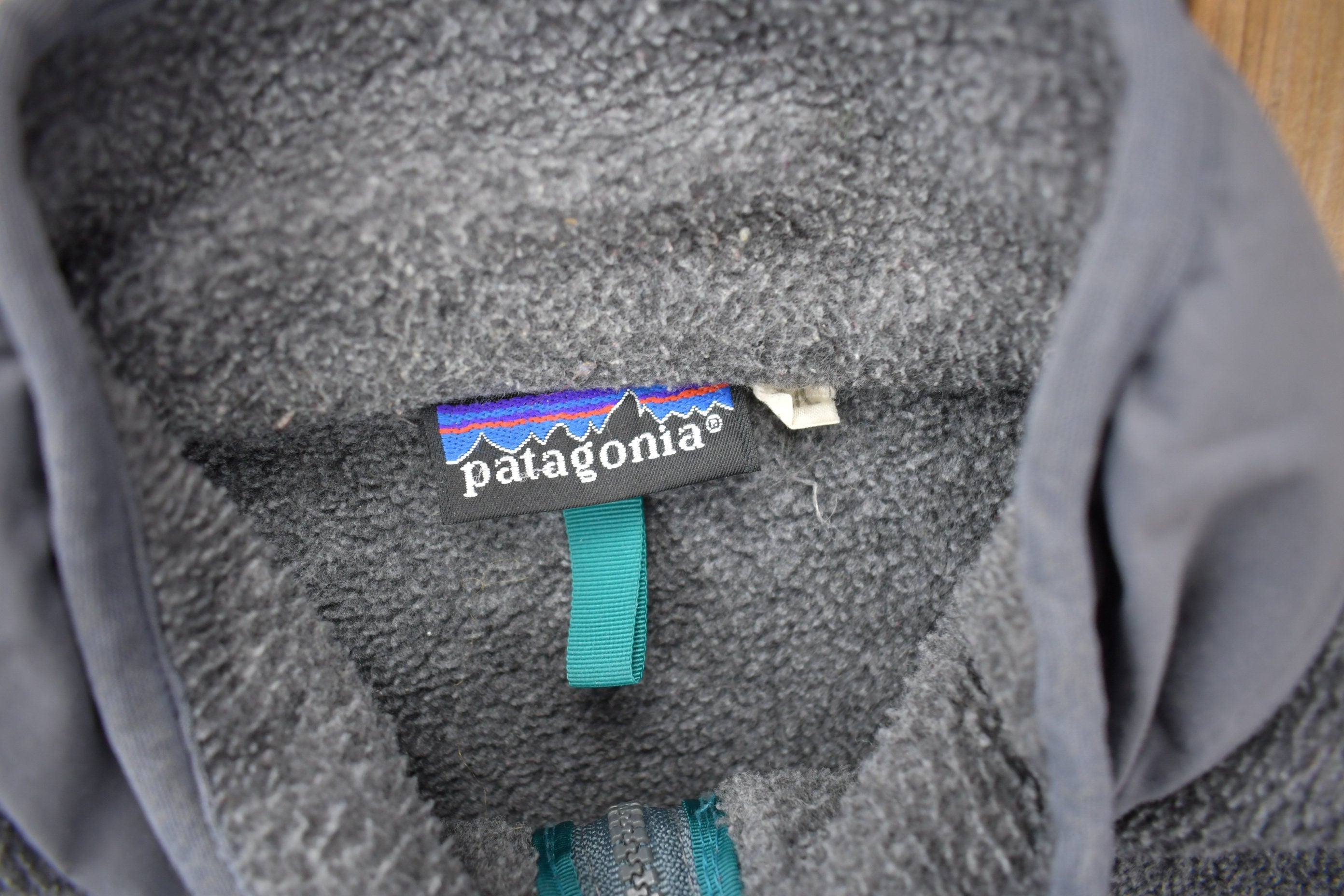 Vintage 1990s Patagonia Deep Pile Fleece Zip Up Sweater