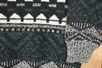 Vintage 1990s Michael Gerald Abstract Knit Crewneck Sweater Men's L / 90s Knitted Sweatshirt / Vintage Preppy Knits