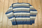 Vintage 1990s Honors Knit Crewneck Sweater  90s Crewneck  Made In USA  Preppy