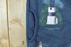 Vintage 1990s Art Unlimited AOP Lighthouses Crewneck Sweatshirt Made In USA Mens L