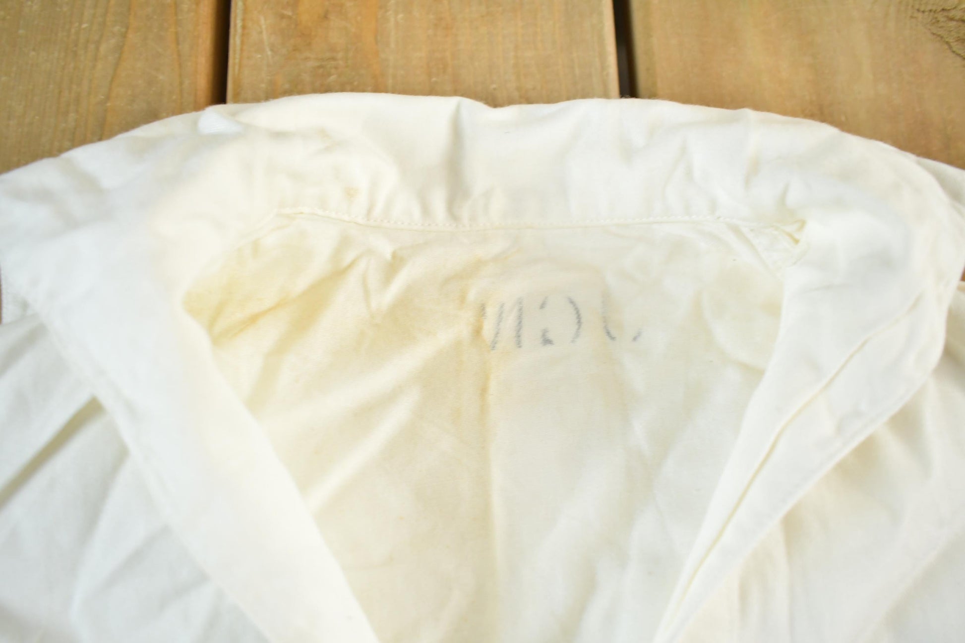 Vintage 1940s Military Navy U.S.S. Bennington Sailor WW2 Era Shirt Men's Small