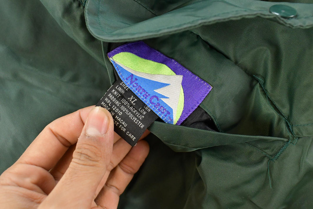 Vintage 1990s North Crest Reversible Bomber Jacket Men's XL