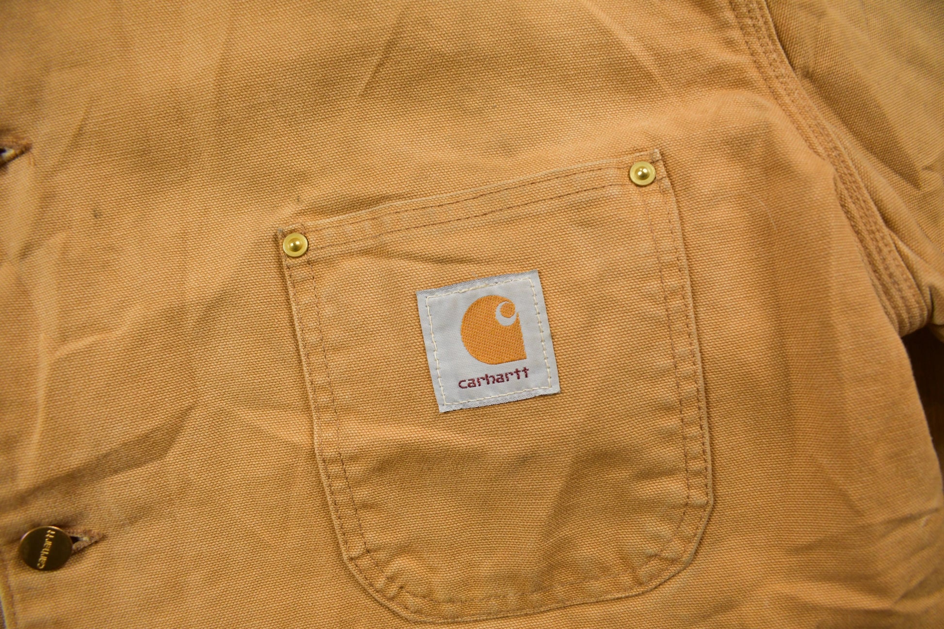 Vintage 1980s Carhartt Blanket Lined Chore Coat