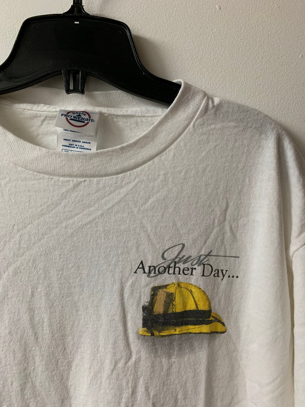 Vintage 1990s Firefighting Theme Graphic T Shirt