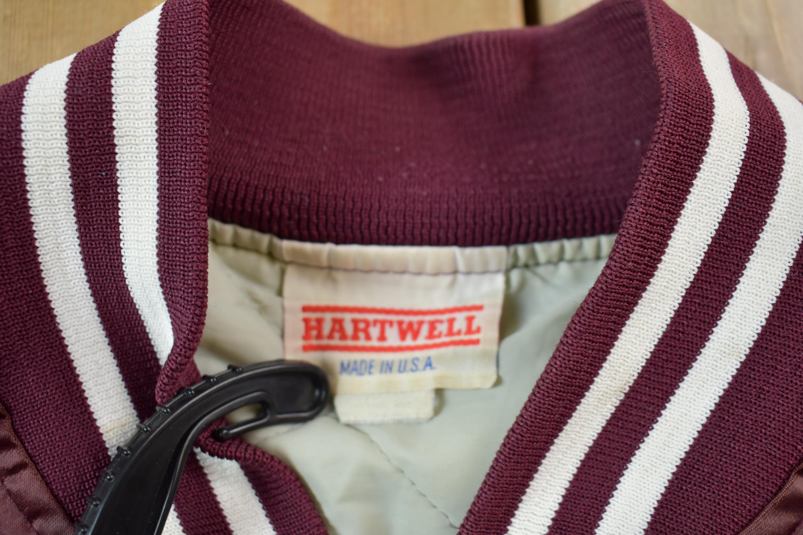 Vintage 1990s Hartwell Religious Satin Bomber Jacket