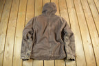 Vintage 2000s Carhartt Hooded Sherpa Lined Jacket Mens Large