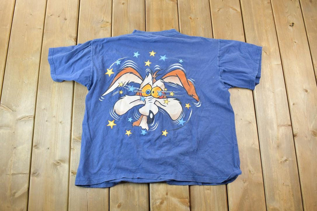 Vintage 1990s Warner Brothers Road runner Beep Beep Cartoon Promo T-Shirt