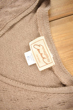 Vintage 1980s V-Neck Yarn Knit Sweater