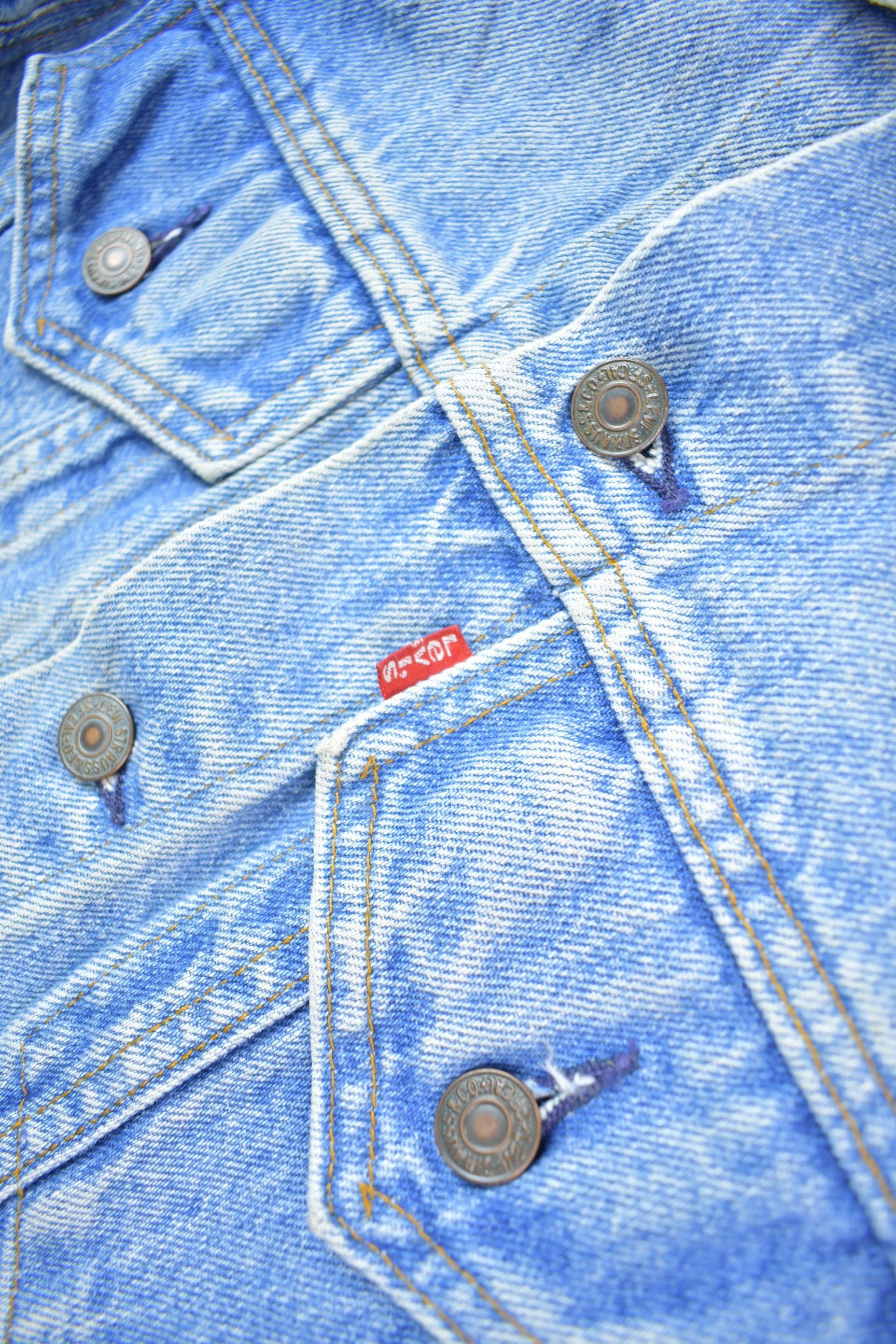Vintage 1970s Levi's Type 3 Light Wash Denim Jacket